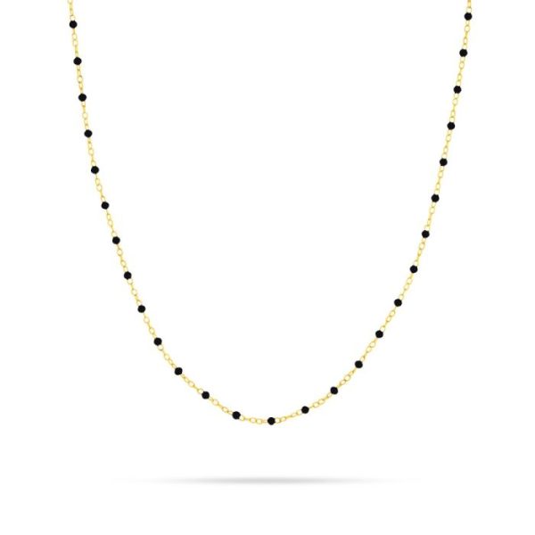Black Piatto Chain Necklace