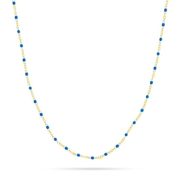 Cobalt Piatto Chain Necklace