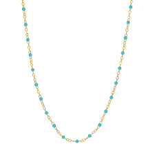 Turquoise Piatto Chain Necklace