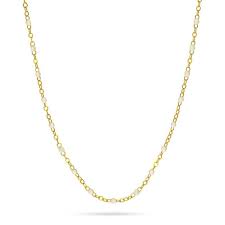 White Piatto Chain Necklace